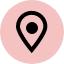 Pink Location Pin Icon